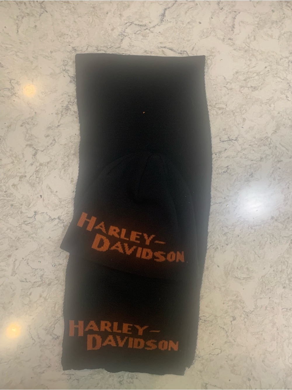 Harley-Davidson Black Hat with neck scarf